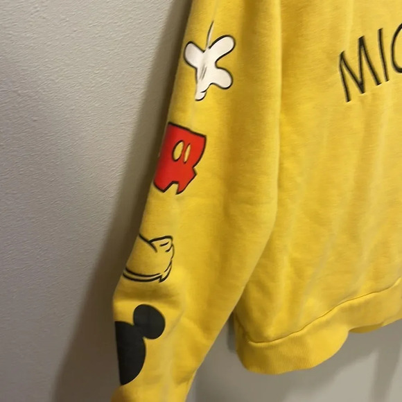 DISNEY Mickey Mouse woman’s yellow sweatshirt - Picture 4 of 11